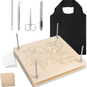 Flower Press Kit, 11"x11" Large Wooden Flower Pressing Kit for Adults, 10-Layer Pressed Flowers Frame for Plant Floral Bouquet Preservation and Art DIY, Crafts Gift or DIY Flowers Lovers